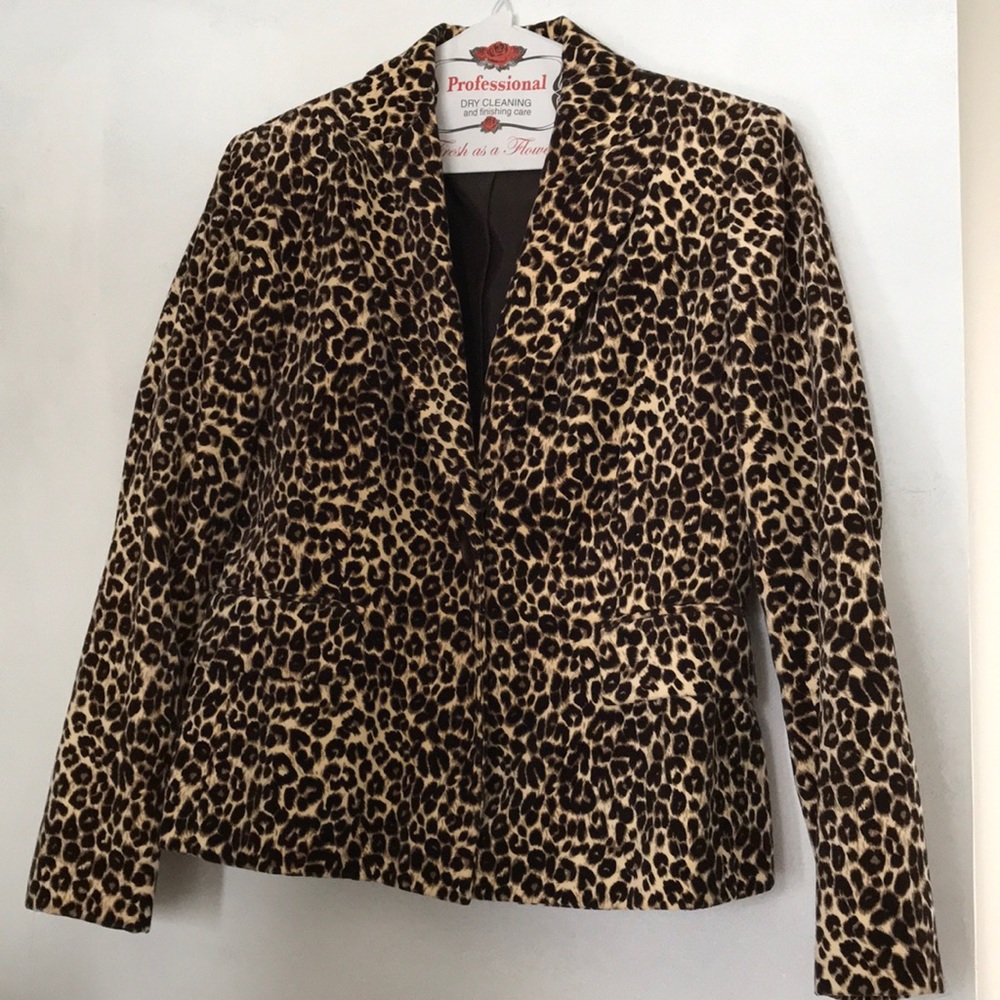 Cheetah Print Blazer